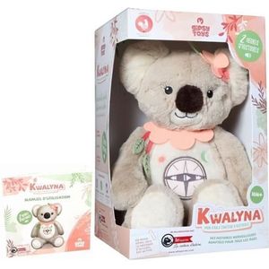 Gipsy Toys - KWALYNA - Storyteller Koala - Interactieve pratende knuffel - Franse versie - 2 uur prachtige verhalen