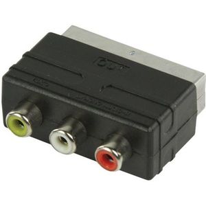 Valueline - Video/audio-adapter - composietvideo/-audio - RCA female naar SCART male - zwart