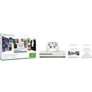 Microsoft Xbox One S - Starter Bundle - Spelconsole - 4K - HDR - 1 TB HDD - wit