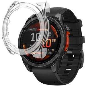 Hoes compatibel met Garmin Fenix ​​8 47 mm - Harde beschermhoes transparant scherm gehard glas Phonillico®