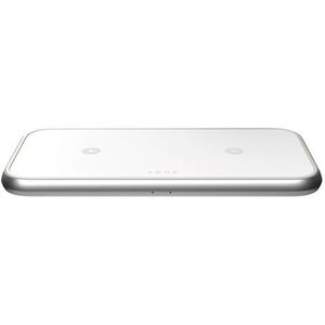 Zens Aluminium Series - Draadloos oplaadstation + netadapter - 20 Watt - Apple Fast Charge, FC - wit