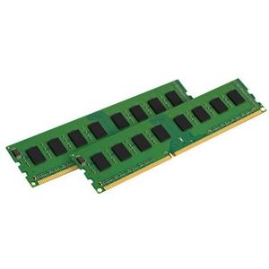 Kingston ValueRAM - DDR3 - pakket - 16 GB: 2 x 8 GB - DIMM 240-pins - 1600 MHz / PC3-12800 - CL11 - 1.5 V - niet-gebufferd - niet-ECC