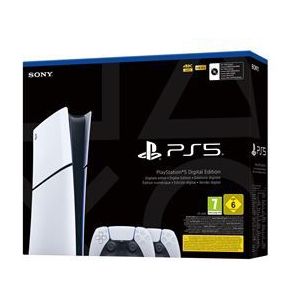 Sony PS5 Slim Digital Edition + 2e DualSense-console Wit