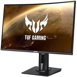 ASUS TUF Gaming VG27VQ - LED-monitor - spelen - gebogen - 27"" - 1920 x 1080 Full HD (1080p) @ 165 Hz - VA - 400 cd/m² - 3000:1 - HDR10 - 1 ms - HDMI, DVI-D, DisplayPort - luidsprekers - zwart