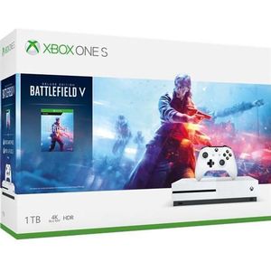 Microsoft Xbox One S - Spelconsole - 4K - HDR - 1 TB HDD - wit - Battlefield V Deluxe Edition