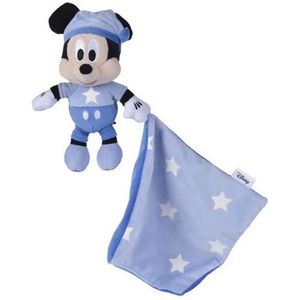 Fosforescerende Mickey knuffel - 25 x 10 x 8 cm - Lichtgevende print - Blauw