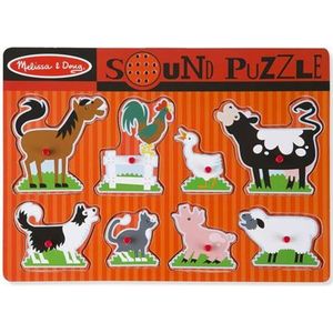 Puzzle sonore Animaux de ferme Melissa & Doug 8 pièces