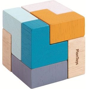 Klassieke Puzzelkubus (9 stukjes) - Plantoys