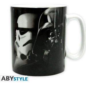 Mug 460 ml Star Wars Vador Troopers Abystyle Noir et Blanc