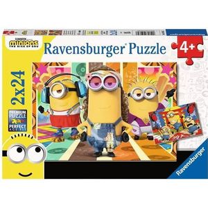 De Minions in Actie Puzzel (2 x 24 stukjes)