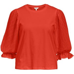 Object objelia lo 3/4 top 137 blouse oranje
