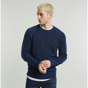 G-star 3d biker r knit trui blauw