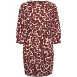 Vero moda vmpila senya 3/4 short dress jurk bruin