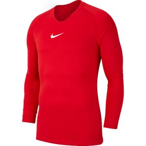 Nike Park Dry First Layer Longsleeve Thermoshirt - Maat S - Mannen - rood/wit