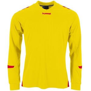 Fyn Shirt lm geel-Rood 2XL