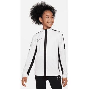 Dri-FIT Academy Big Kids' Knit Soccer Track Jacket Wit-Zwart-Zwart XS