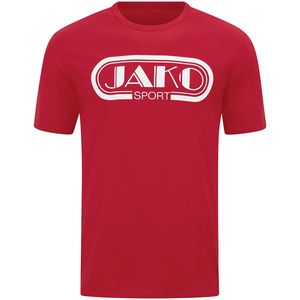 Jako - Retro T-Shirt - Rood - Heren