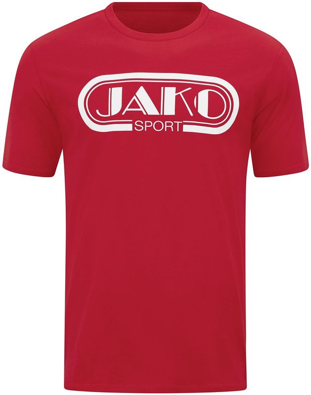 Jako - Retro T-Shirt - Rood - Heren