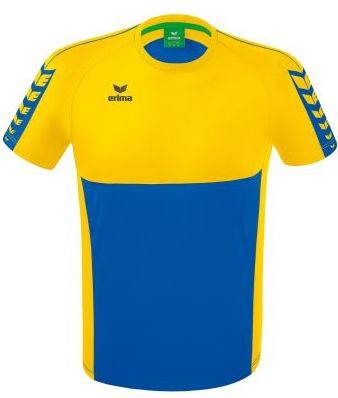 ERIMA Six Wings T-Shirt New Royal-Geel