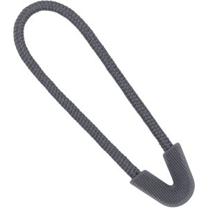 Set van 12 zip-pullers steengrijs 0