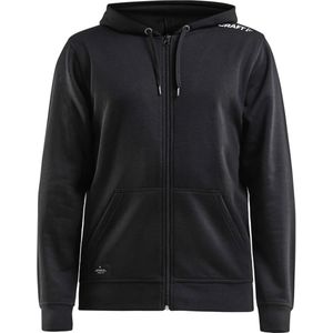 Craft - Community FZ Hoodie - Zwart - Moderne Hoodie - Volledig Ritssluiting