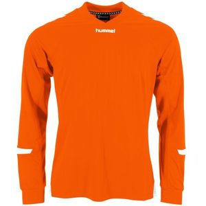 Fyn Shirt lm Oranje-Wit M