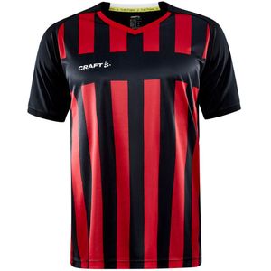 PROGRESS 2.0 STRIPE JERSEY M Zwart-Donder Rood XS