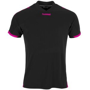 Fyn Shirt km Zwart-Roze 2XL
