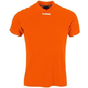 Fyn Shirt km Oranje-Wit XL