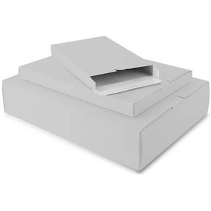 50 X Verzenddozen 24 X 2,9 X 35 Cm., Zilver