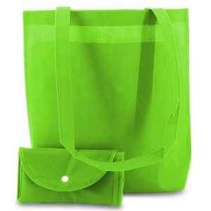 100 X Non Woven Opvouwbare Tas - Groen