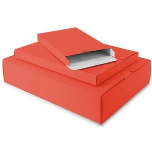 100 X Verzenddozen 16 X 2,9 X 25 Cm., Rood