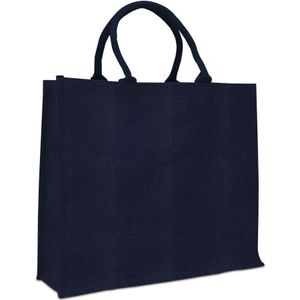 50 X Jute Tassen 45 + 17 X 40 Cm., Blauw-goud