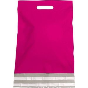 250 X Verzendtassen 45 X 48 Cm + Klep En Handgreep, Roze