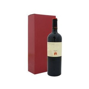 30 X Wijndozen 24 X 8 X 36 Cm. - 3 Flessen, Buitenzijde Bordeaux Rood
