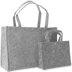 50 X Vilten Tassen 45 + 15 X 33 Cm., Grijs