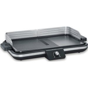 Severin PG 8564, Plancha - Tafelgrill - glad en geribbeld oppervlak - binnen en buiten - 230 °C