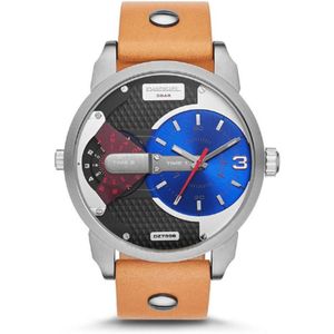 Diesel heren DZ7308 Mini Daddy naakt lederen horloge