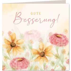 Gute Besserungskarte Blumenwiese | Gute Besserung