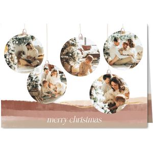 Weihnachtskarte Fotocollage in Weihnachtskugeln (Probedruck) | Weihnachtskarte | Send a Smile
