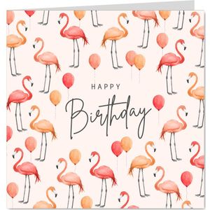 Flamingo-Karte zum Geburtstag | Geburtstagskarten