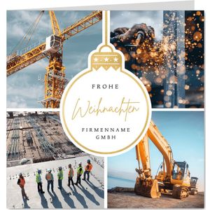 Fotocollage-Weihnachtskarte geschäftlich (Probedruck) | Weihnachtskarte | Send a Smile