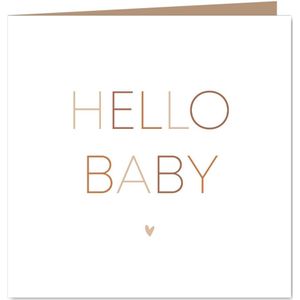 Karte Glückwunsch 'Hello Baby' | Glückwunschkarten