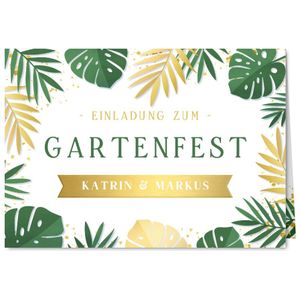 Einladung Gartenfest botanisch (Probedruck) | Einladungskarten