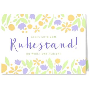 Glückwunschkarte zum Ruhestand Papercut | Glückwunschkarten