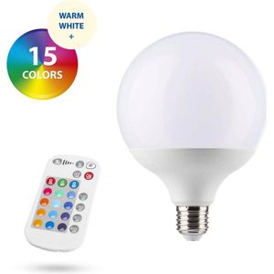 Globe - XL LED Lamp - E27 - 16 Kleuren + Warm Wit - Universeel