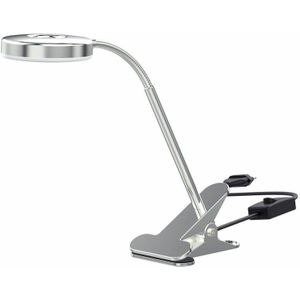 LED Klemlamp Klemspot met schakelaar - Leeslamp - Zilver