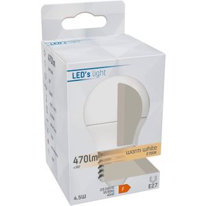 LED E27 Lamp - 470 lm - Warm wit licht - 1 lamp