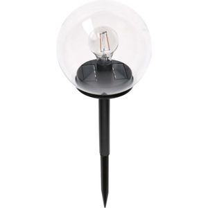Vintage Solar Priklamp met sensor - Automatisch aan/uit - Warm wit licht - IP44 - 54 cm