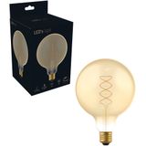 DecoDim - LED Filament Lamp - Goud - Dimbaar - 1 Stuk - Ø 12.5 cm